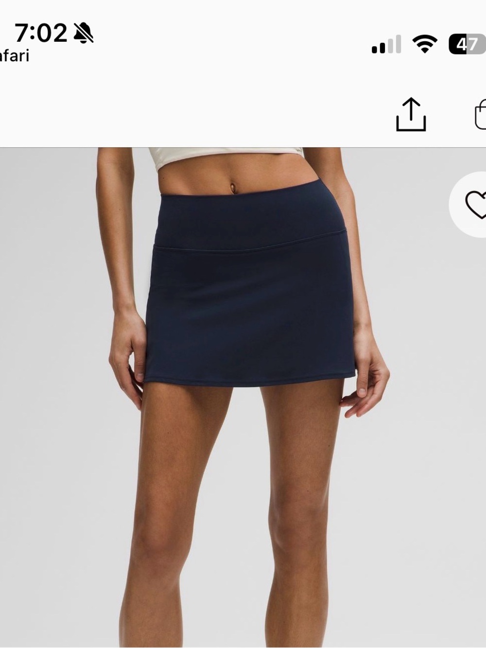 Lululemon NWT Align Skirt Navy
